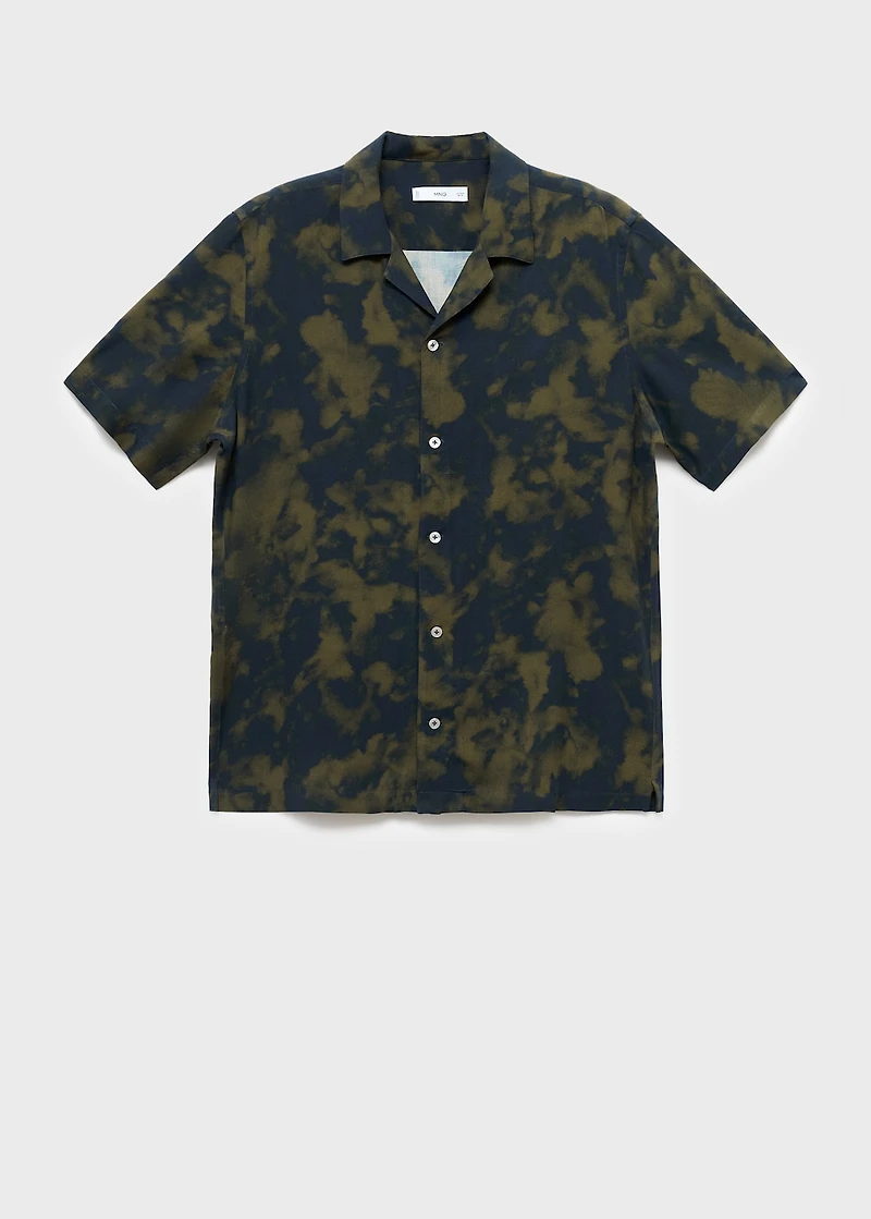 Printed fluid regular-fit shirt