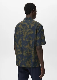 Printed fluid regular-fit shirt