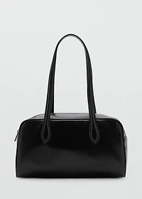 Bowling bag with faux-leather finish