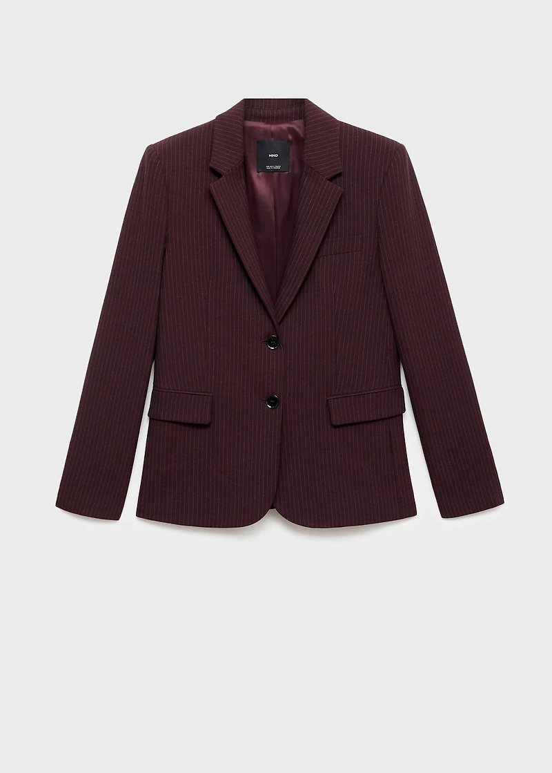 Straight-fit suit blazer
