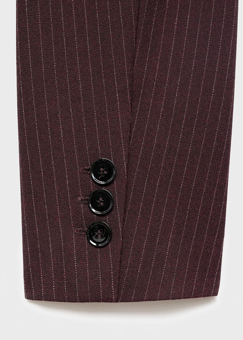 Straight-fit suit blazer