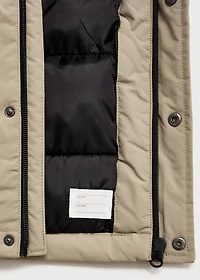 Pockets hooded coat