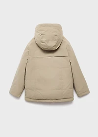 Pockets hooded coat