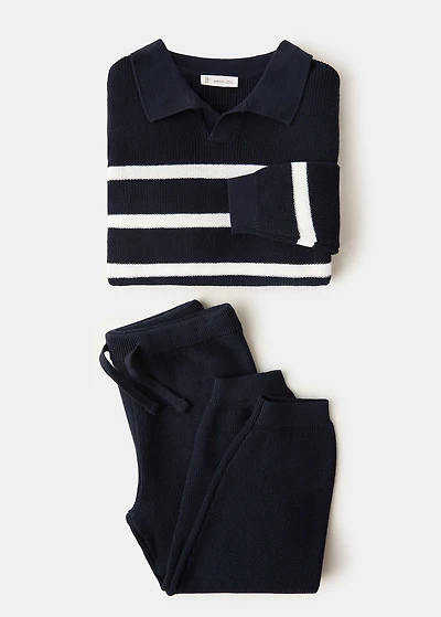 Knit striped sweater