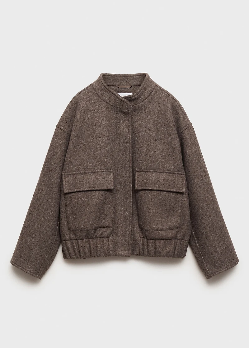 Bomber jacket with pockets