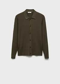 Ribbed knit cardigan