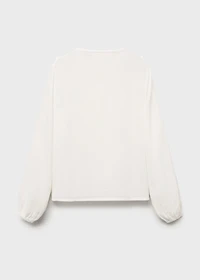 Crinkled ruffle shirt