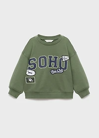 Path print sweatshirt