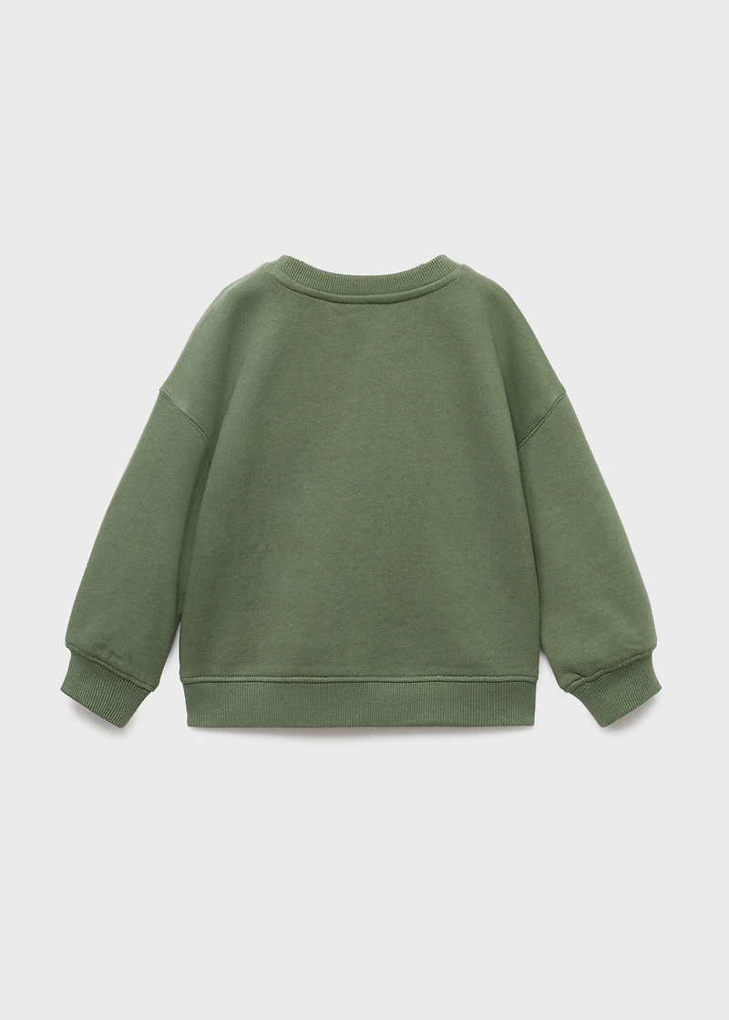 Path print sweatshirt