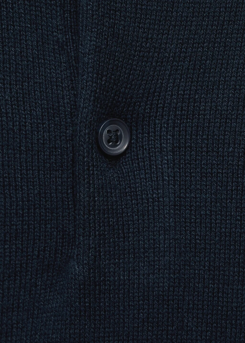 Knitted polo-neck sweater