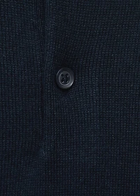 Knitted polo-neck sweater