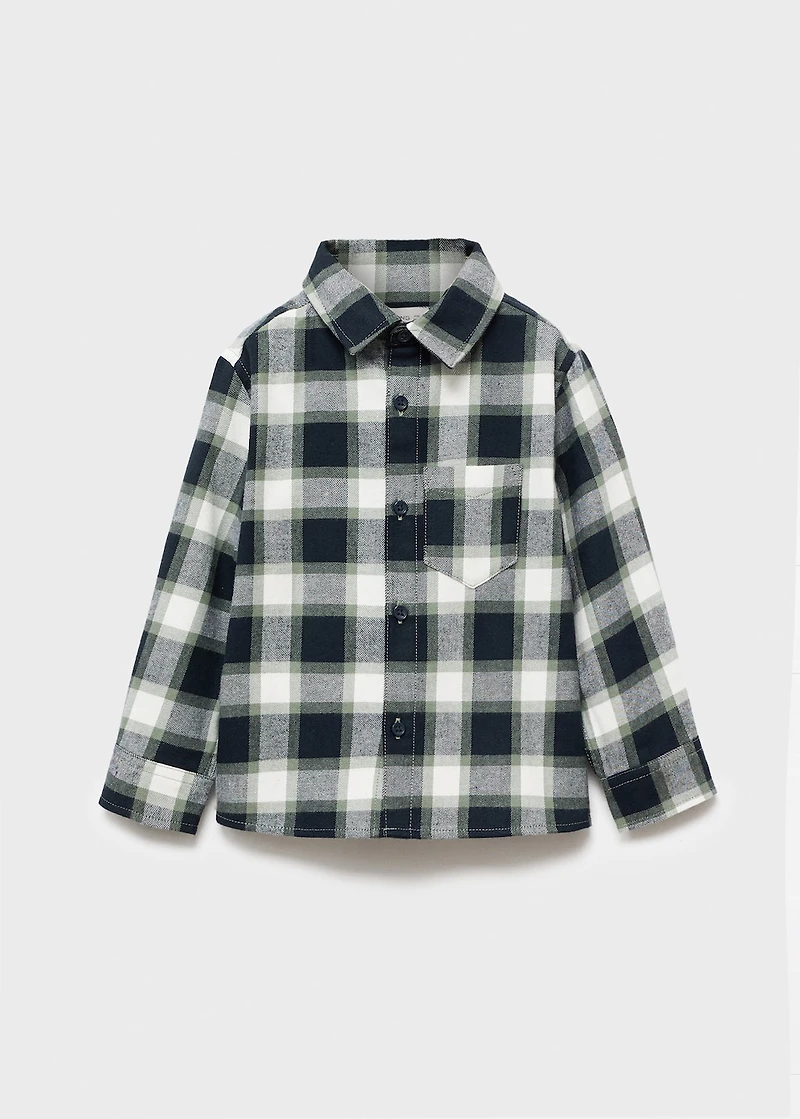 Cotton checked shirt