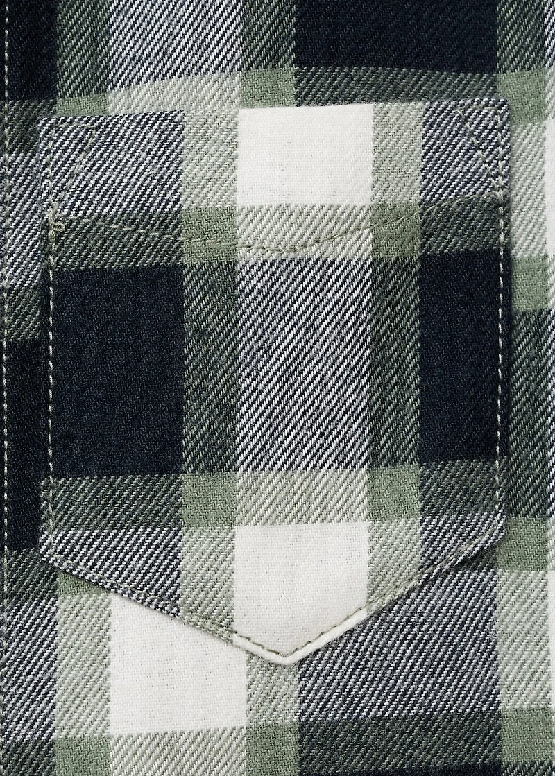 Cotton checked shirt