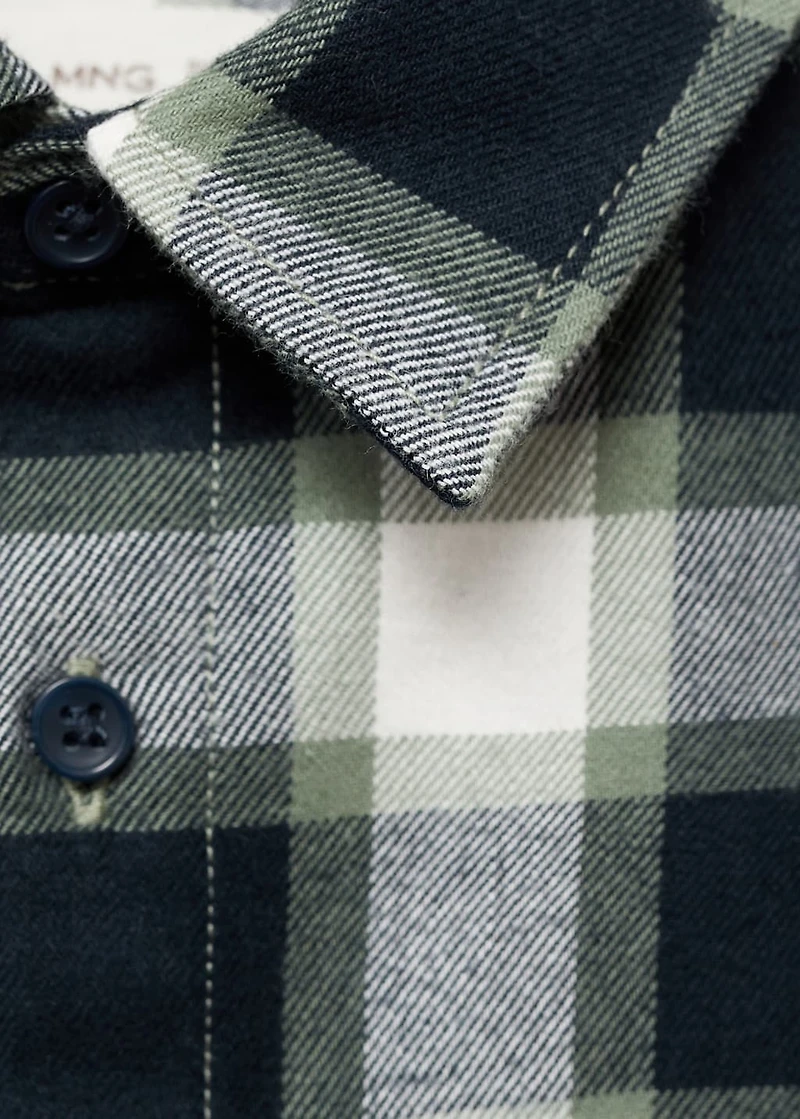 Cotton checked shirt