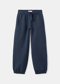 Cotton joggers with elastic waist