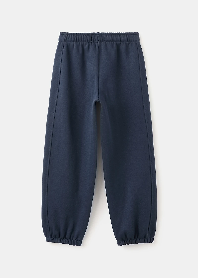Cotton joggers with elastic waist