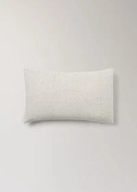 Washed linen pillowcase with hemstitch 30x50 cm