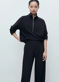 Cotton jogger-style trousers