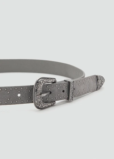 Leather cowboy style belt