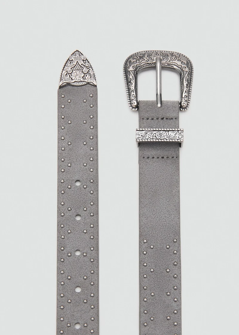 Leather cowboy style belt