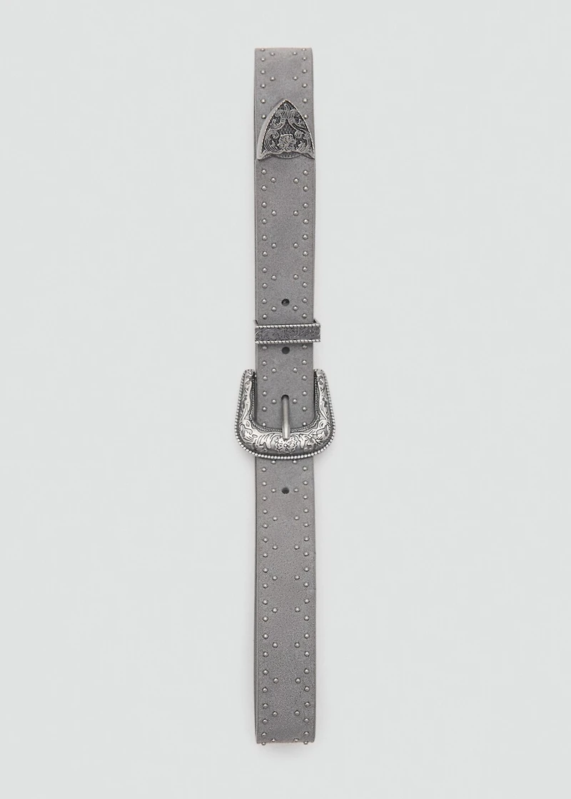 Leather cowboy style belt