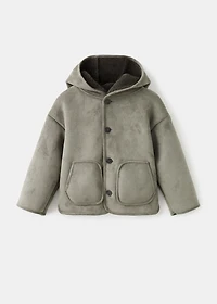 Sheepskin-lined suede jacket