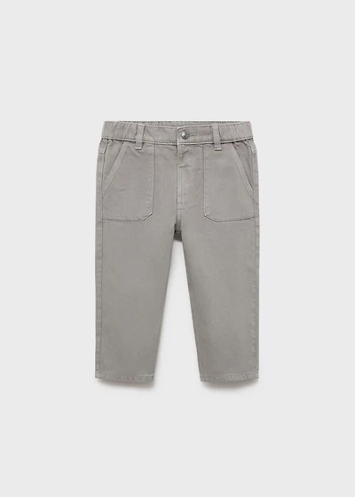 Straight cotton jeans