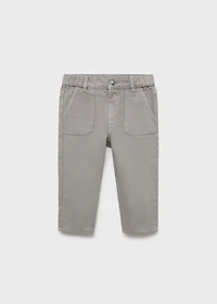 Straight cotton jeans