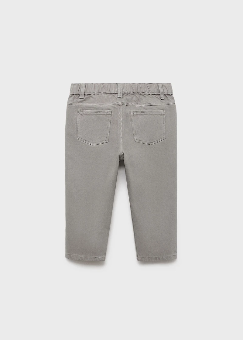 Straight cotton jeans