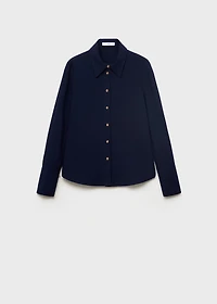 Shirt with jewel buttons