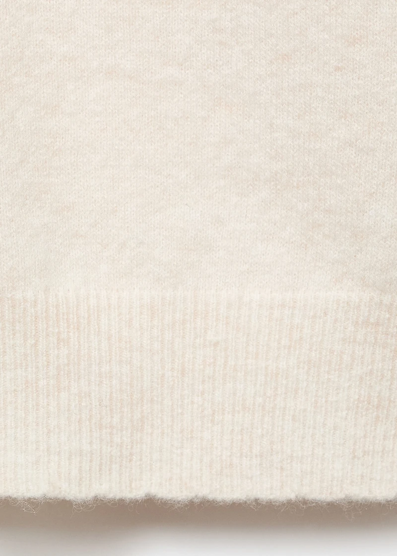 V-neck wool-blend cardigan