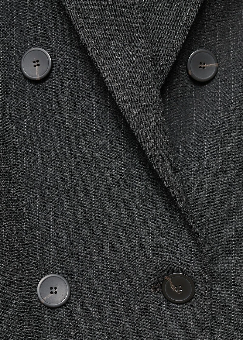 Pinstripe suit blazer