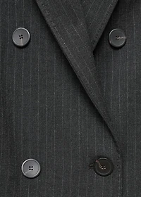 Pinstripe suit blazer