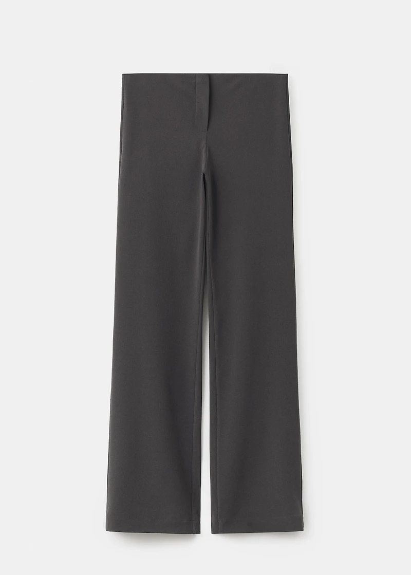 Seamless straight-leg suit pants