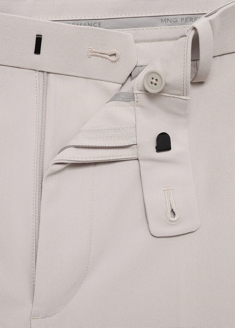 Zurich slim-fit Thermolite® suit pants