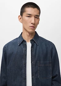 Pocket denim overshirt