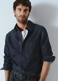 Pocket denim overshirt
