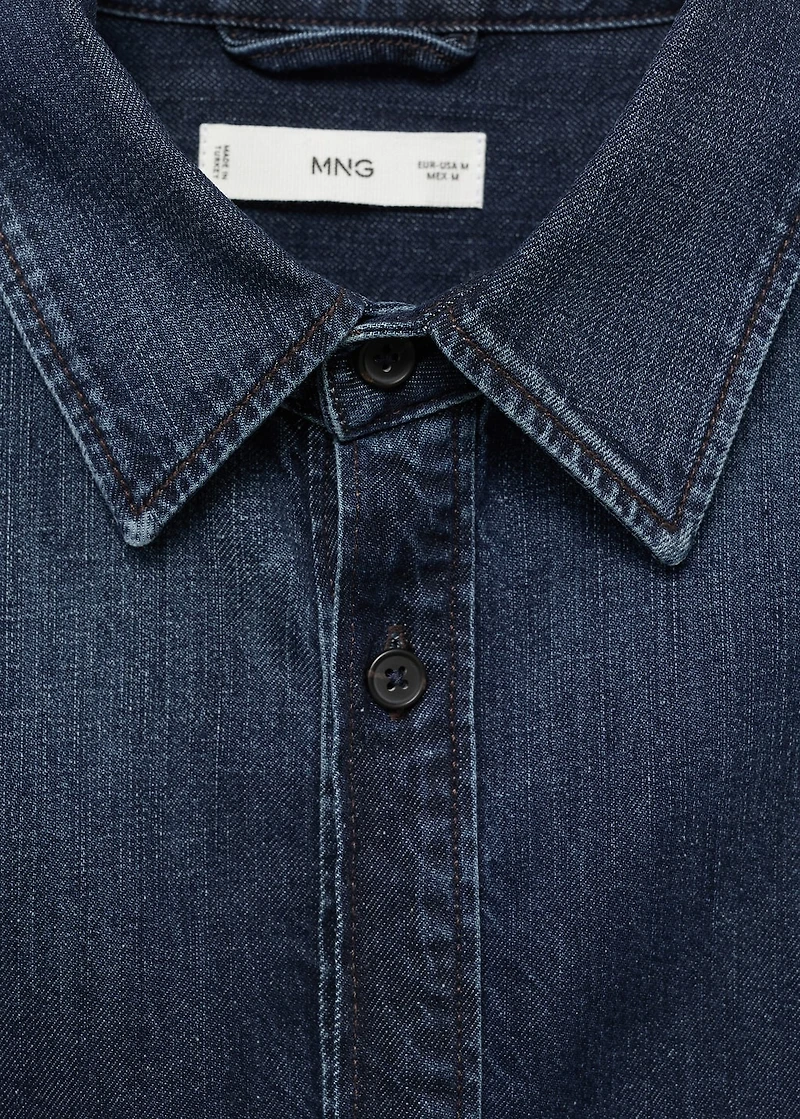 Pocket denim overshirt