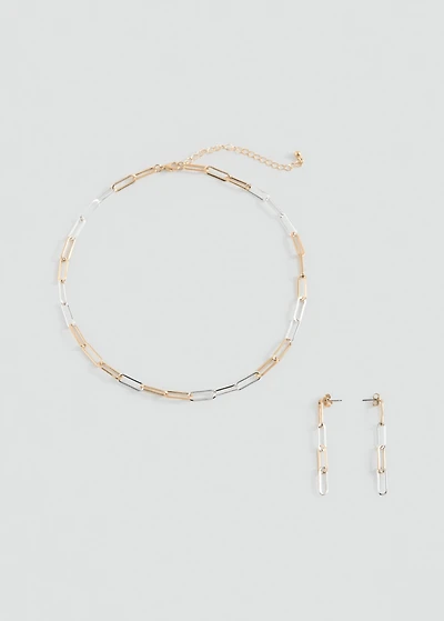 Necklace and earrings set