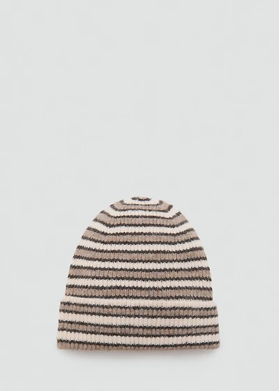 Striped knit hat