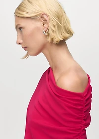 Asymmetrical midi-dress