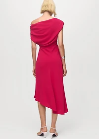 Asymmetrical midi-dress