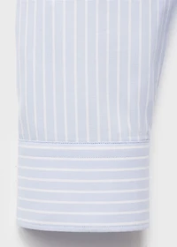 100% cotton striped slim-fit shirt