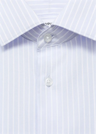 100% cotton striped slim-fit shirt