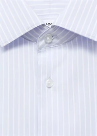 100% cotton striped slim-fit shirt