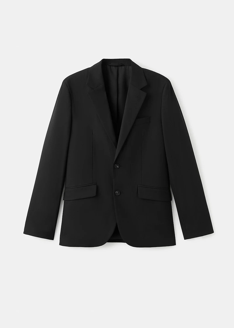Straight-fit suit jacket