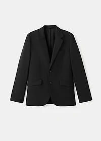 Straight-fit suit jacket