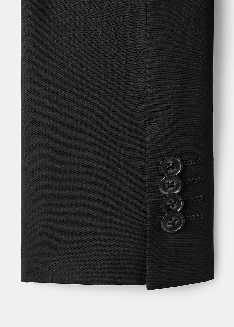 Straight-fit suit jacket