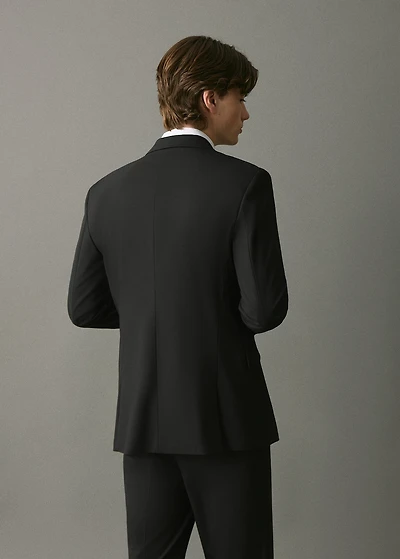 Straight-fit suit jacket
