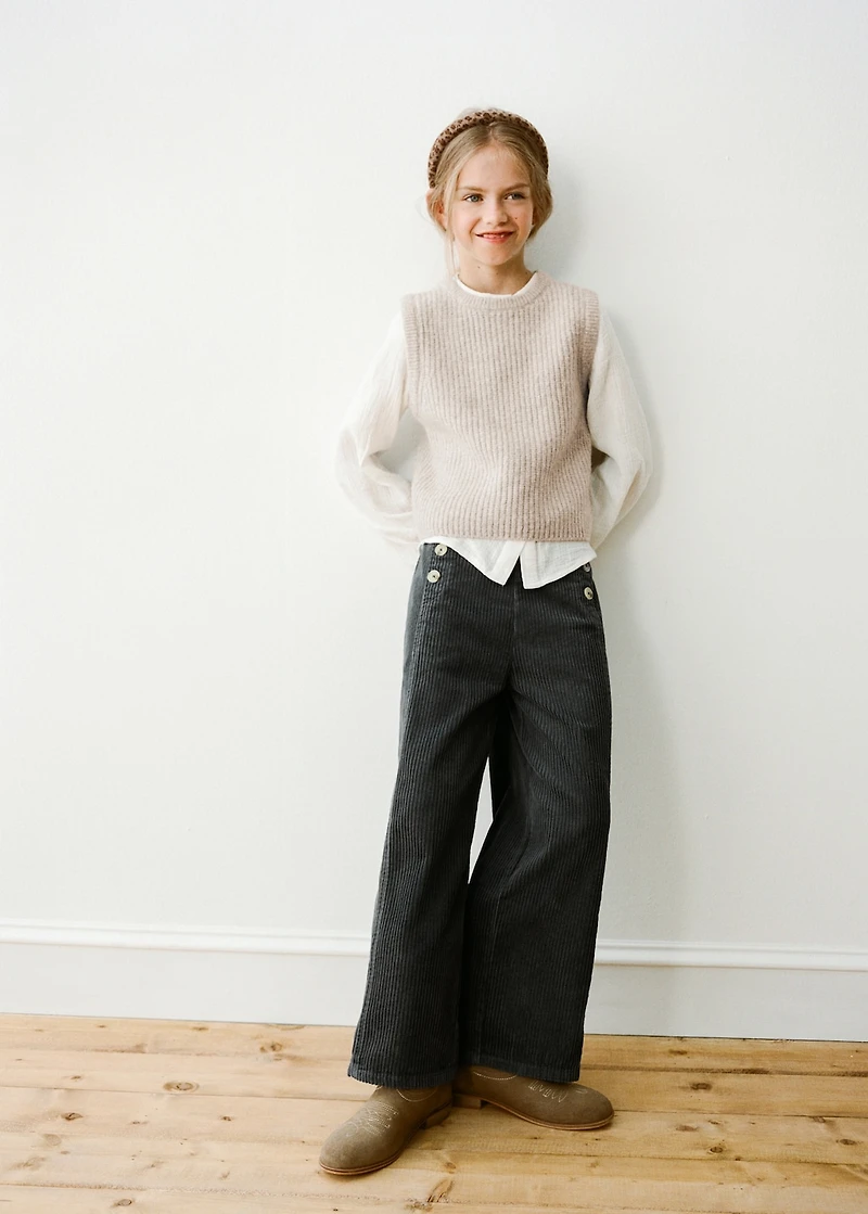 Cotton corduroy pants